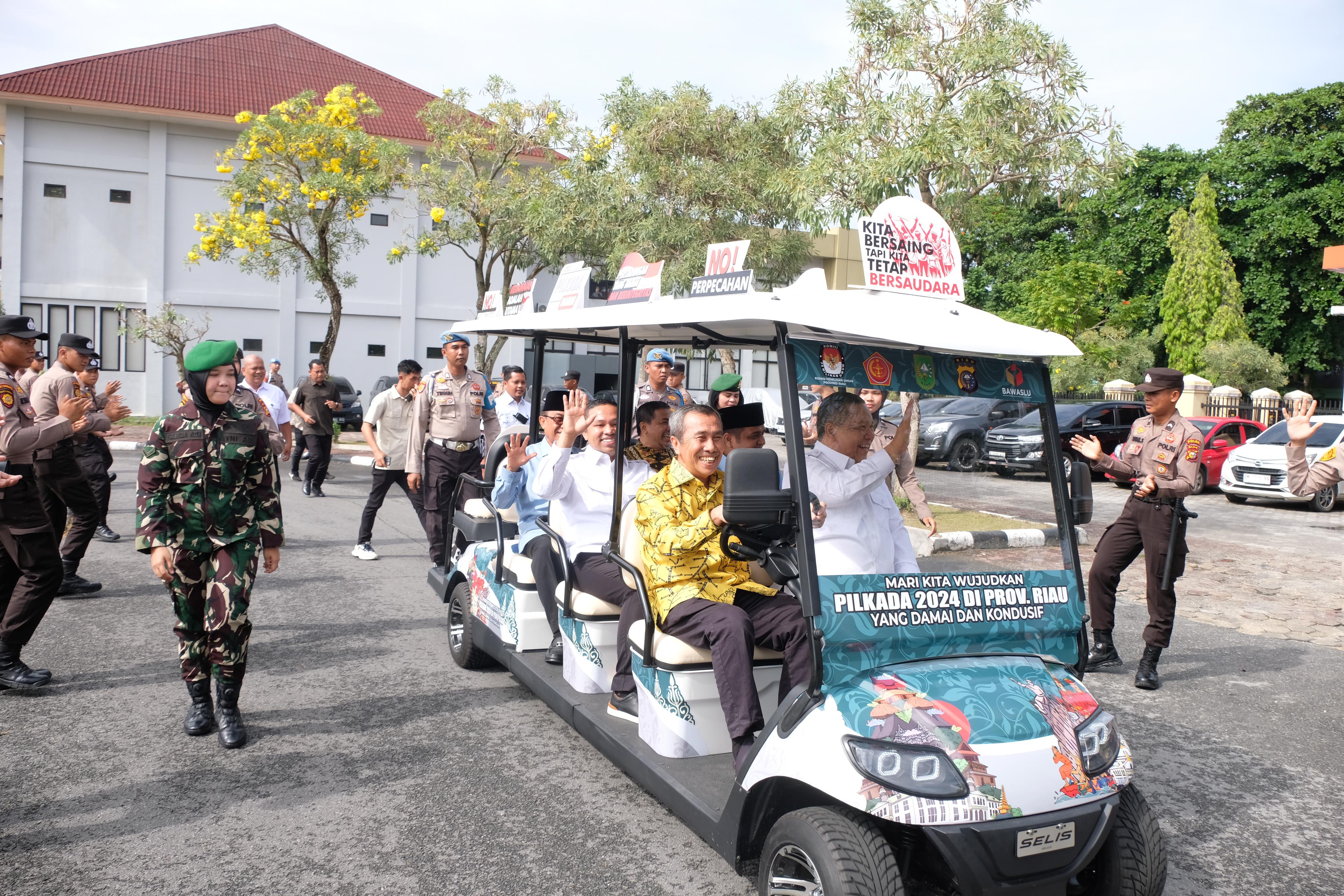 Jalin Silaturahmi, Kapolda Riau Ajak Paslon Ciptakan Pilkada yang Dami dan Meriah