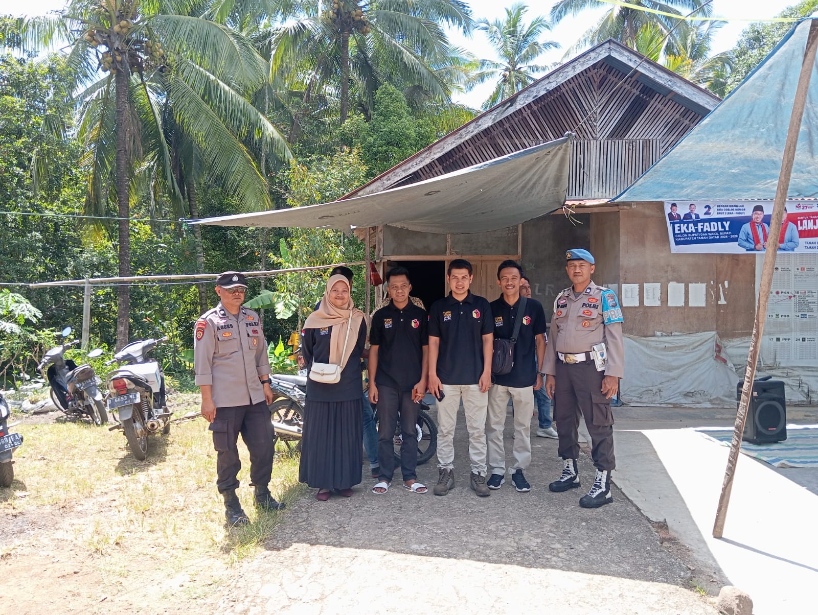 Polres Tanah Datar Lakukan Pengamanan Tahapan Kampanye di Kecamatan Rambatan